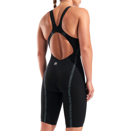 ARENA VELOCE Dos Ouvert (Open Back ) Powerskin Black Teal - Combinaison Natation Femme | Les4Nages