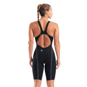 ARENA VELOCE Dos Ouvert (Open Back ) Powerskin Black Teal - Combinaison Natation Femme