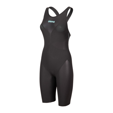 ARENA VELOCE Dos Ouvert (Open Back ) Powerskin Black Teal - Combinaison Natation Femme | Les4Nages