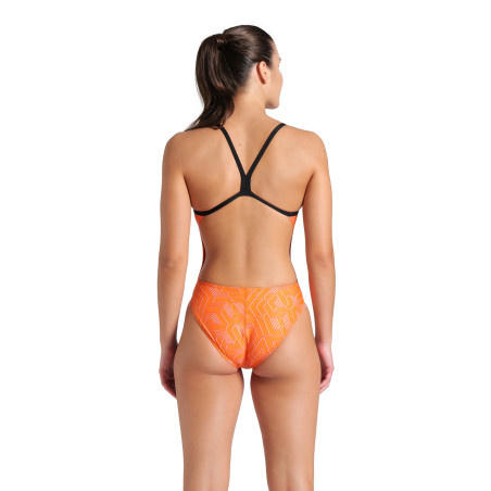 Arena ESCAPE Challenge Black Team Black Orange - Maillot Natation Femme 1 piece | Les4Nages Arena ESCAPE Challenge Black Team Black Orange - Maillot Natation Femme 1 piece | Les4Nages