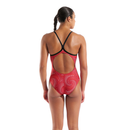 ARENA FIREFLOW Swimsuit Light Drop Back Black team Red - Maillot Natation Femme 1 piece | Les4Nages ARENA FIREFLOW Swimsuit Light Drop Back Black team Red - Maillot Natation Femme 1 piece | Les4Nages