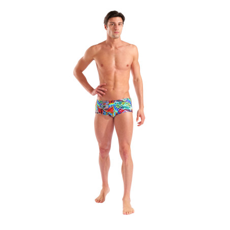 Arena IGUANAS SWIM LOW WAIST SHORT BLACK-MULTI - Boxer Natation Homme | Les4Nages Arena IGUANAS SWIM LOW WAIST SHORT BLACK-MULTI - Boxer Natation Homme | Les4Nages