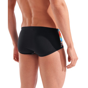 Arena IGUANAS SWIM LOW WAIST SHORT BLACK-MULTI - Boxer Natation Homme 