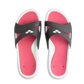 Arena NINA WHITE-DARK_GREY-MAGENTA - Claquettes / Sandales Piscine