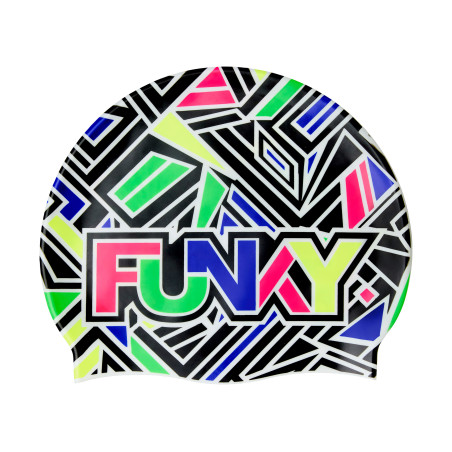 Funky Bits of Peace - Swimming Cap - Bonnet | Les4Nages