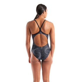 ARENA FIREFLOW Swimsuit Light Drop Back Black team BLACK- Maillot Natation Femme 1 piece