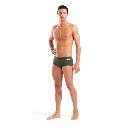 Arena Men's Team SOLID Low Waist Short Dark Sage White - Boxer Natation Homme | Les4Nages