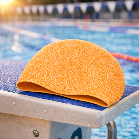 Bonnet SWEAMS MANDALA Orange | Les4Nages