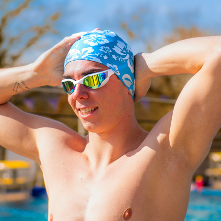 Bonnet SWEAMS Hawaiano - Blue | Les4Nages