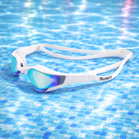 Lunettes SWEAMS MANTA White Mirror | Les4Nages