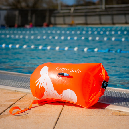 Bouée sécurité de nage SWEAMS SAFETY BUOY - Orange - 20L - SWIM SAFE | Les4Nages