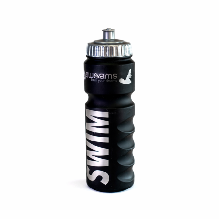 Bidon NATATION SWEAMS SWIM - Black Matt SILVER - 750ml | Les4Nages Bidon NATATION SWEAMS SWIM - Black Matt SILVER - 750ml | Les4Nages