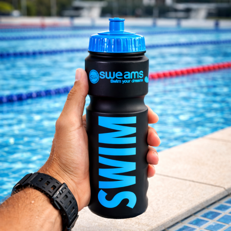 Bidon NATATION SWEAMS SWIM - Black Matt BLUE - 750ml | Les4Nages