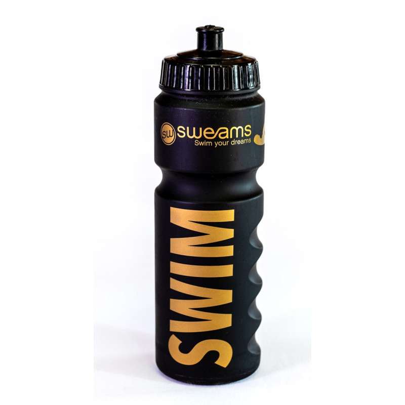 Bidon NATATION SWEAMS SWIM - Black Matt GOLD - 750ml | Les4Nages