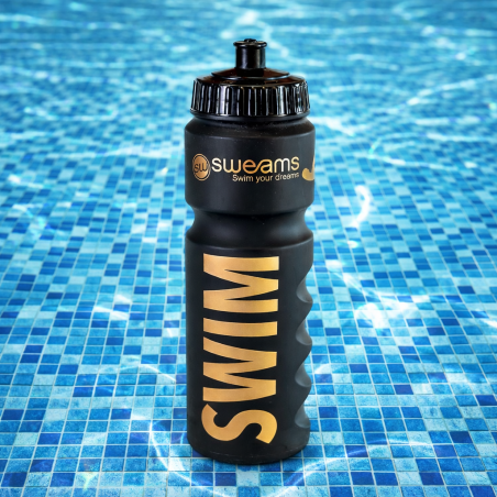 Bidon NATATION SWEAMS SWIM - Black Matt GOLD - 750ml | Les4Nages Bidon NATATION SWEAMS SWIM - Black Matt GOLD - 750ml | Les4Nages