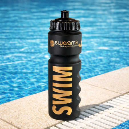 Bidon NATATION SWEAMS SWIM - Black Matt GOLD - 750ml | Les4Nages Bidon NATATION SWEAMS SWIM - Black Matt GOLD - 750ml | Les4Nages