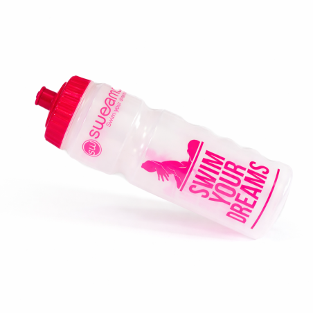 Bidon NATATION SWEAMS Swimmer Swim your dreams - CLEAR PINK - 750ml | Les4Nages