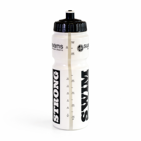 Bidon NATATION SWEAMS Swim Strong - WHITE BLACK - 750ml | Les4Nages