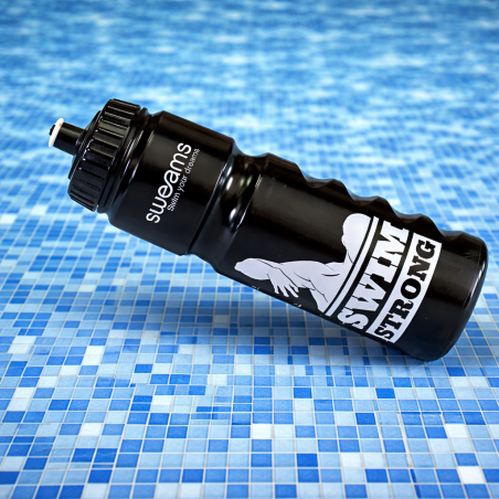 Bidon NATATION SWEAMS STRONG SWIMMER BLACK - 750ml | Les4Nages Bidon NATATION SWEAMS STRONG SWIMMER BLACK - 750ml | Les4Nages