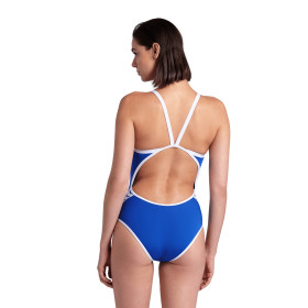Arena ICONS Super Fly Back Solid ROYAL White - Maillot Natation Femme 1 piece