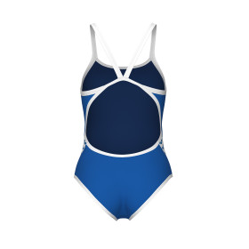 Arena ICONS Super Fly Back Solid ROYAL White - Maillot Natation Femme 1 piece