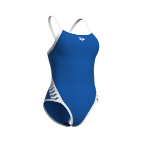 Arena ICONS Super Fly Back Solid ROYAL White - Maillot Natation Femme 1 piece