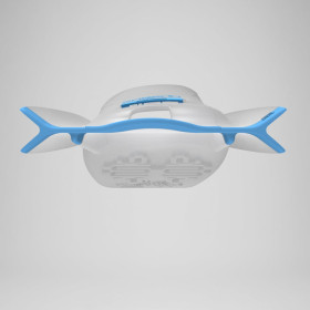 SPEEDO DMC Elite Blanc/BLEU- Mini Palmes Natation & Piscine