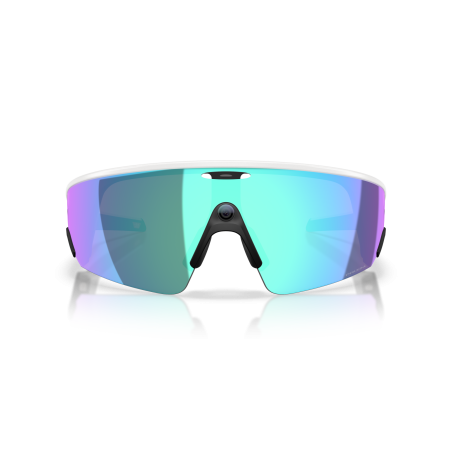 OAKLEY META VANGUARD AI White avec verres Prizm Saphir - Lunettes solaires connectées avec Caméra et écouteurs intégrés | Les4Nages