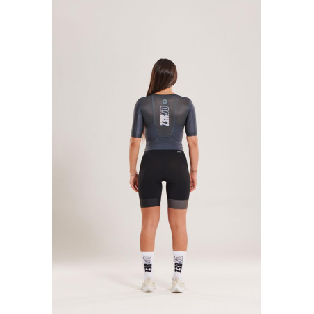 ZEROD TTSuit RACER Black Volt - Trifonction Triathlon femme manches courtes | Les4Nages ZEROD TTSuit RACER Black Volt - Trifonction Triathlon femme manches courtes | Les4Nages