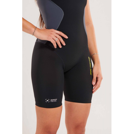 ZEROD RACER Black Volt - Trifonction Triathlon Femme sans manches | Les4Nages