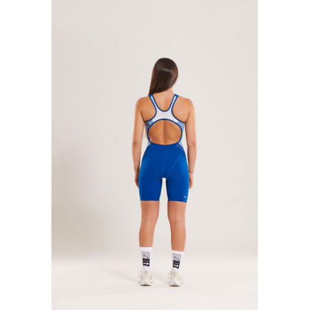ZEROD RACER Deep Blue - Trifonction Triathlon Femme sans manches | Les4Nages ZEROD RACER Deep Blue - Trifonction Triathlon Femme sans manches | Les4Nages
