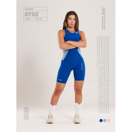 ZEROD RACER Deep Blue - Trifonction Triathlon Femme sans manches | Les4Nages ZEROD RACER Deep Blue - Trifonction Triathlon Femme sans manches | Les4Nages