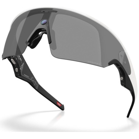 OAKLEY META VANGUARD AI White avec Verres Prizm Black - Lunettes solaires connectées avec Caméra et écouteurs intégrés | Les4Nages