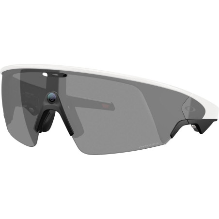 OAKLEY META VANGUARD AI White avec Verres Prizm Black - Lunettes solaires connectées avec Caméra et écouteurs intégrés | Les4Nages