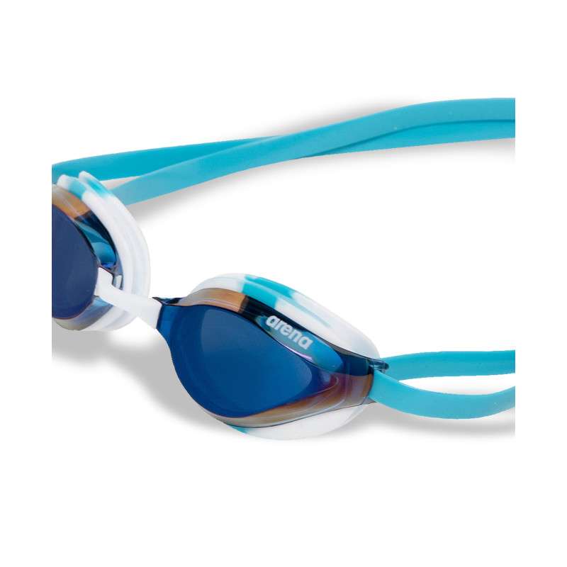 ARENA Python Mirror Blue Mirror White Sky - Lunettes Natation | Les4Nages