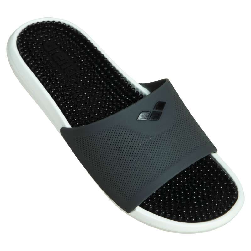 Arena MARCO - DARK_GREY-BLACK-WHITE - Claquettes Piscine | Les4Nages