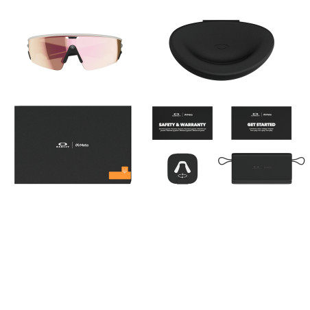 OAKLEY META VANGUARD AI White avec Verres Prizm Rose Gold - Lunettes solaires connectées avec Caméra et écouteurs intégrés | Les4Nages