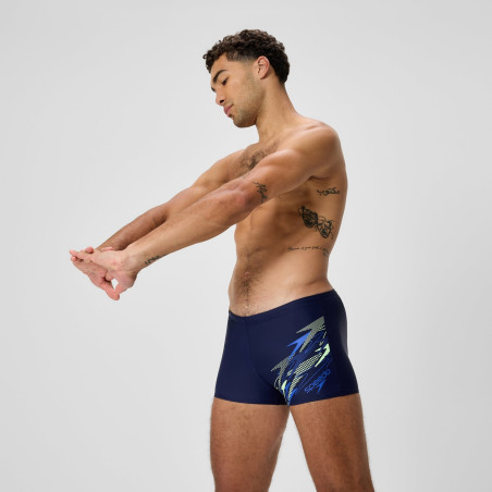 SPEEDO ECO MEDLEY logo Aquashort Navy Blue | Les4Nages