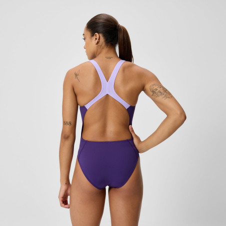 Speedo SOLID Powerback Violet - Maillot femme 1 pièce | Les4Nages Speedo SOLID Powerback Violet - Maillot femme 1 pièce | Les4Nages