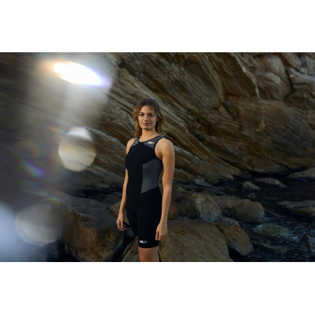 ZEROD ELITE Femme BLACK SERIES - Trifonction Triathlon Femme sans manches | Les4Nages ZEROD ELITE Femme BLACK SERIES - Trifonction Triathlon Femme sans manches | Les4Nages