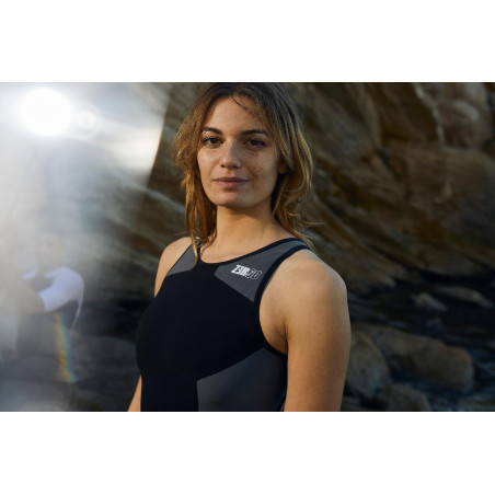 ZEROD ELITE Femme BLACK SERIES - Trifonction Triathlon Femme sans manches | Les4Nages ZEROD ELITE Femme BLACK SERIES - Trifonction Triathlon Femme sans manches | Les4Nages