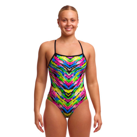 FUNKITA Happy Hide - Single Strap - Maillot Femme 1 piece Natatiion | Les4Nages