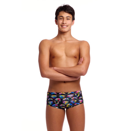 FUNKY TRUNKS (8-12ans) Ham Bam Maam Sidewinder Trunks - Boxer Natation Garçon | Les4Nages