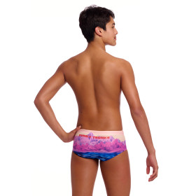 FUNKY TRUNKS (8-12ans) Pink Peaks Sidewinder Trunks - Boxer Natation Garçon