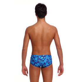 FUNKY TRUNKS (8-12ans) Hill Billy Blues Sidewinder Trunks - Boxer Natation Garçon