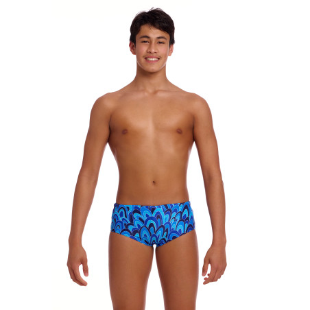 FUNKY TRUNKS (8-12ans) Hill Billy Blues Sidewinder Trunks - Boxer Natation Garçon | Les4Nages