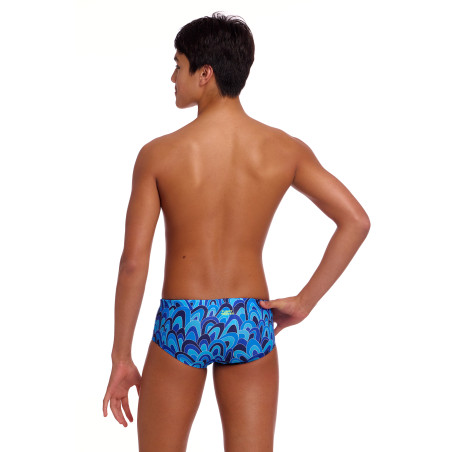FUNKY TRUNKS (8-12ans) Hill Billy Blues Sidewinder Trunks - Boxer Natation Garçon | Les4Nages