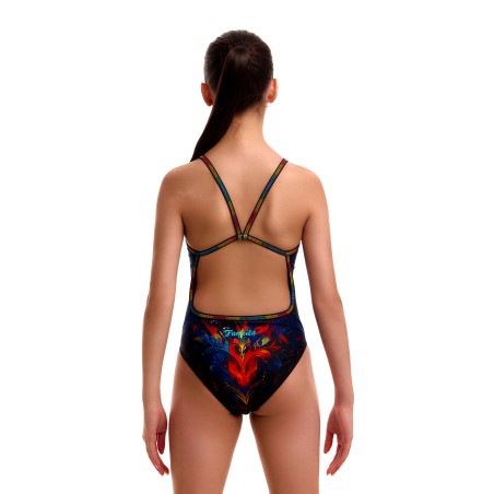 FUNKITA Girl (8-14ans) Meow Baby Single Strap - Maillot Fille natation 1 piece | Les4Nages