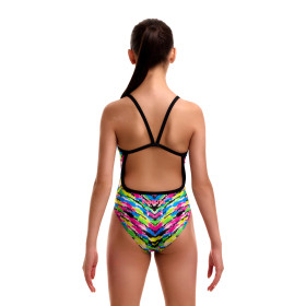 FUNKITA Girl (8-14ans) Happy Hide Single Strap - Maillot Fille natation 1 piece