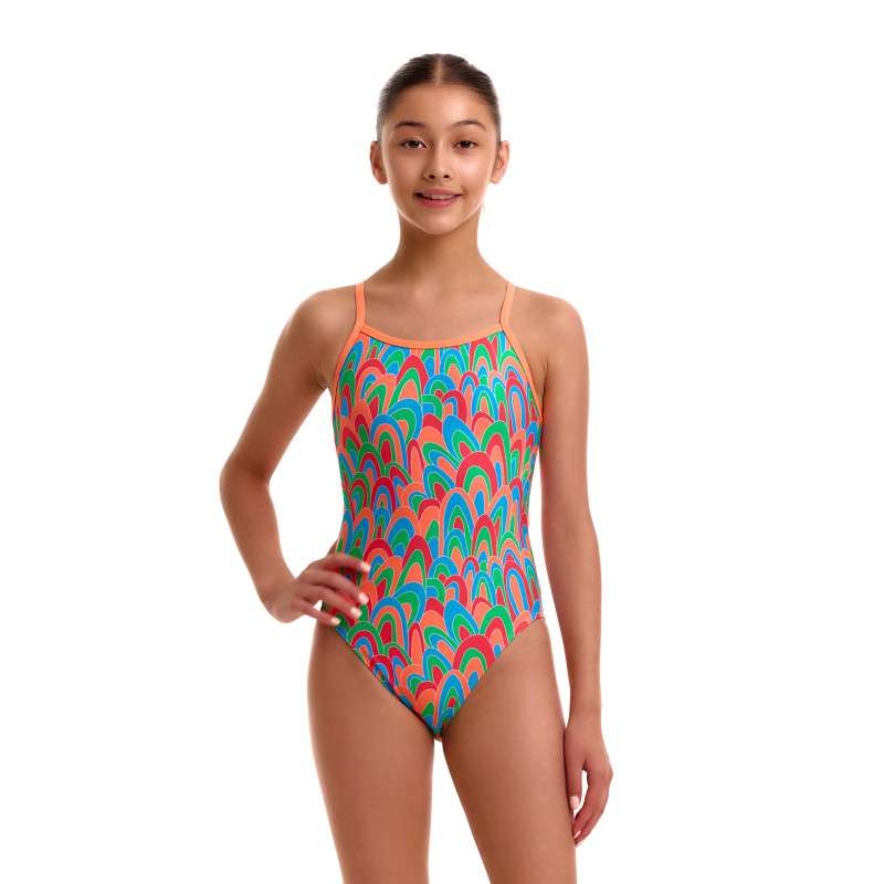 FUNKITA Girl (8-14ans) Hush Puffy Single Strap - Maillot Fille natation 1 piece | Les4Nages